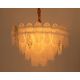 Candelabre, Lustre - Lustra suspendata metal auriu si sticla CLARA 80