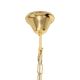 Candelabre, Lustre - Lustra suspendata metal auriu si sticla CLARA 80