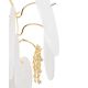 Candelabre, Lustre - Lustra suspendata metal auriu si sticla CLARA 80