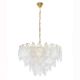 Candelabre, Lustre - Lustra suspendata metal auriu si sticla SCARLETT 80