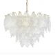 Candelabre, Lustre - Lustra suspendata metal auriu si sticla SCARLETT 80