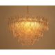 Candelabre, Lustre - Lustra suspendata metal auriu si sticla SCARLETT 80