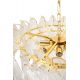 Candelabre, Lustre - Lustra suspendata metal auriu si sticla SCARLETT 80