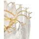 Candelabre, Lustre - Lustra suspendata metal auriu si sticla SCARLETT 80