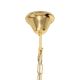 Candelabre, Lustre - Lustra suspendata metal auriu si sticla SCARLETT 80