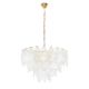 Candelabre, Lustre - Lustra suspendata metal auriu si sticla SCARLETT 60
