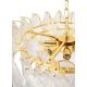 Candelabre, Lustre - Lustra suspendata metal auriu si sticla SCARLETT 60
