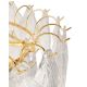 Candelabre, Lustre - Lustra suspendata metal auriu si sticla SCARLETT 60