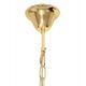 Candelabre, Lustre - Lustra suspendata metal auriu si sticla SCARLETT 60