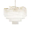 Lustra suspendata metal auriu si sticla LUMA 60