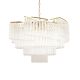 Candelabre, Lustre - Lustra suspendata metal auriu si sticla LUMA 60