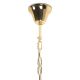 Candelabre, Lustre - Lustra suspendata metal auriu si sticla LUMA 60