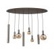 Pendule, Lustre suspendate - Lustra cu 8 pendule mixte Lyon