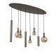 Pendule, Lustre suspendate - Lustra cu 8 pendule mixte Lyon