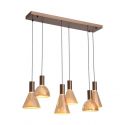 Lustra cu 6 pendule LED Cannes