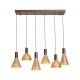 Pendule, Lustre suspendate - Lustra cu 6 pendule LED Cannes