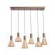 Pendule, Lustre suspendate - Lustra cu 6 pendule LED Cannes