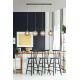 Pendule, Lustre suspendate - Lustra cu 4 pendule metal auriu, sticla champanie Radiance