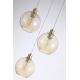 Pendule, Lustre suspendate - Lustra cu 3 pendule metal auriu, sticla champanie Radiance