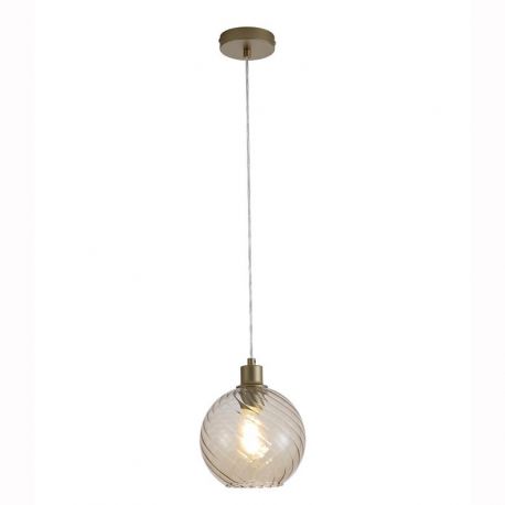Pendule, Lustre suspendate - Pendul metal auriu, sticla champanie Radiance