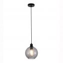 Pendul metal negru, sticla fumurie Radiance