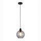 Pendule, Lustre suspendate - Pendul metal negru, sticla fumurie Radiance