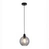 Pendul metal negru, sticla fumurie Radiance