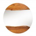 Oglinda decorativa cu margini din lemn Mirror 100cm