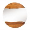 Oglinda decorativa cu margini din lemn Mirror 100cm