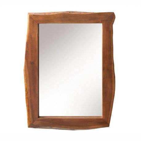 Oglinzi - Oglinda decorativa cu margini din lemn MAMMUT 100cm