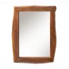 Oglinda decorativa cu margini din lemn MAMMUT 100cm