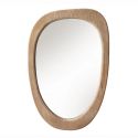 Oglinda de perete ovala ORGANIC 105cm lemn de pin