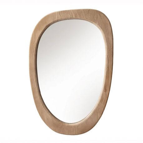 Oglinzi - Oglinda de perete ovala ORGANIC 105cm lemn de pin
