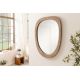 Oglinzi - Oglinda de perete ovala ORGANIC 105cm lemn de pin