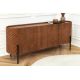 Comode - Comoda cu model 3D tip fagure, Lemn Mango Maro ADLON 180cm