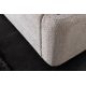 Paturi - Pat ART DECO 180x200cm greige boucle cu spatiu de depozitare