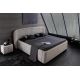 Paturi - Pat ART DECO 180x200cm greige boucle cu spatiu de depozitare