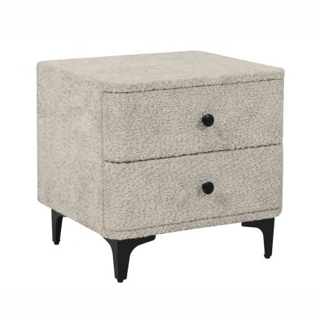 Noptiere - Noptiera ART DECO greige boucle