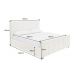 Paturi - Pat PRESTIGE 180x200cm crem boucle cu spatiu de depozitare