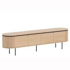 Comoda TV cu furnir de stejar ATELIER 200cm