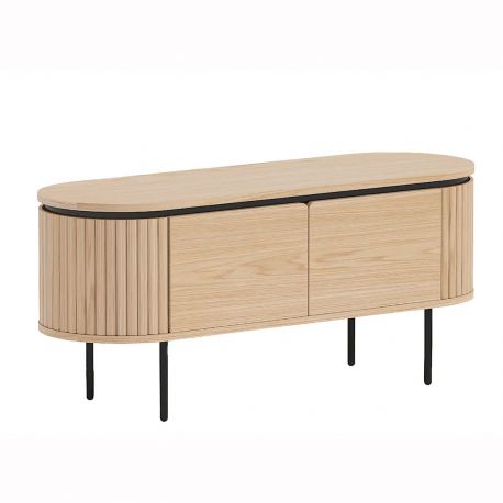 Comode - Comoda TV cu furnir de stejar ATELIER 120cm