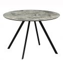 Masa rotunda design gri beton ATELIER 100cm