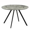 Masa rotunda design gri beton ATELIER 100cm