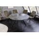 Mese dining - Masa rotunda design gri beton ATELIER 100cm