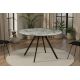 Mese dining - Masa rotunda design gri beton ATELIER 120cm