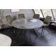 Mese dining - Masa rotunda design gri beton ATELIER 120cm