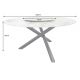 Mese dining - Masa rotunda SPIN 150cm alb gri auriu