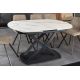 Mese extensibile - Masa extensibila cu design prin rotire Inception 130-190cm alb marmorat