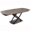 Masa extensibila cu design prin rotire Inception 130-190cm aspect ruginiu