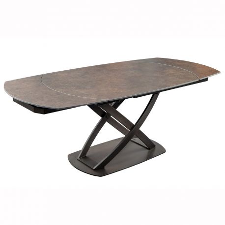 Mese extensibile - Masa extensibila cu design prin rotire Inception 130-190cm aspect ruginiu